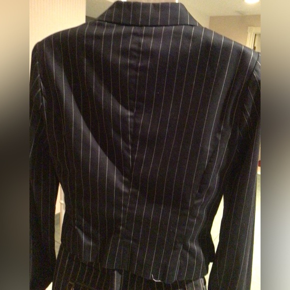 NWT black and white striped collared jacket - Picture 5 of 5